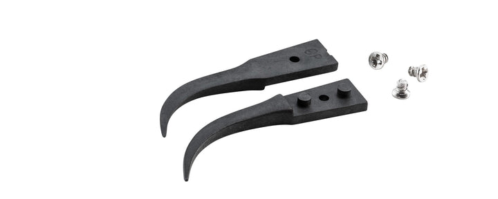 Ideal-tek A7CP Tips: curved, fine (for 7CPR.SA Tweezers). OAL: 40mm, PEEK, OAL 40mm, 1.57in MTESolutions