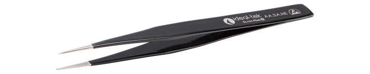 Ideal-tek AA.SA.NE.B.ITU ESD epoxy coated Boley tweezers AA.SA.NE, SS Anti-Mag, OAL 130mm, 5.12in MTESolutions