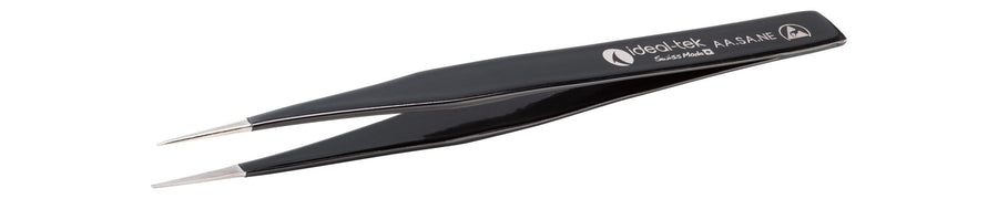 Ideal-tek AA.SA.NE.B.ITU ESD epoxy coated Boley tweezers AA.SA.NE, SS Anti-Mag, OAL 130mm, 5.12in MTESolutions