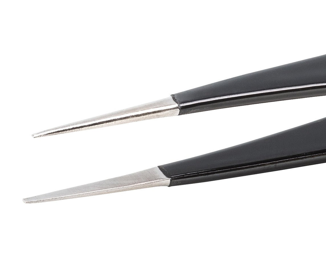 Ideal-tek AA.SA.NE.B.ITU ESD epoxy coated Boley tweezers AA.SA.NE, SS Anti-Mag, OAL 130mm, 5.12in MTESolutions