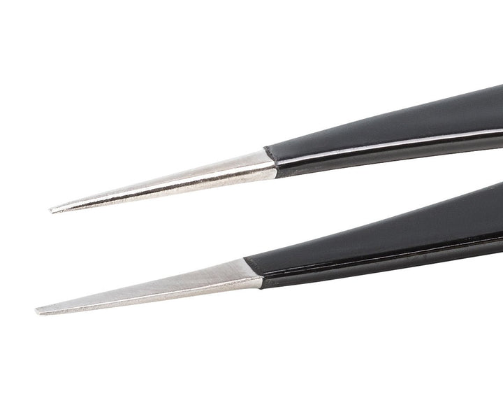 Ideal-tek AA.SA.NE.B.ITU ESD epoxy coated Boley tweezers AA.SA.NE, SS Anti-Mag, OAL 130mm, 5.12in MTESolutions