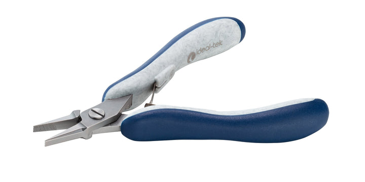 Ideal-tek ES6012.CR.BG.ITU Ergo-tek Slim HP pliers 6012, Flat Nose serrated, OAL 130mm, 5.12in MTESolutions