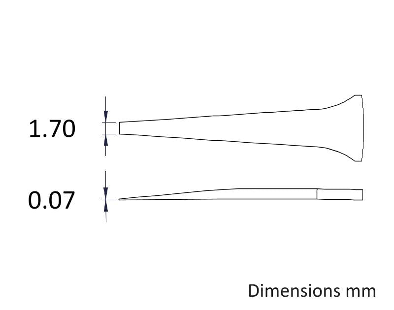 Ideal-tek F.SA.0.ITU High Precision tweezers F.SA, SS Anti-Mag, OAL 120mm, 4.72in MTESolutions