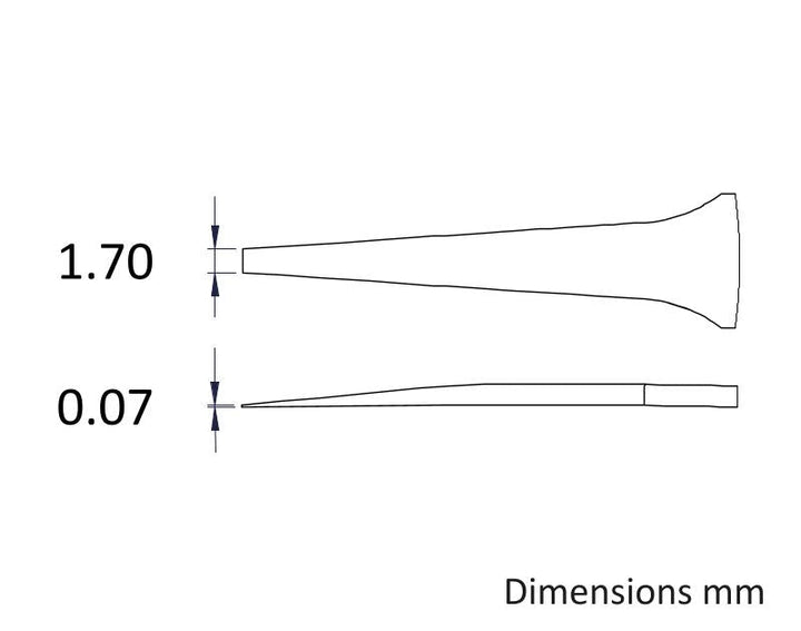 Ideal-tek F.SA.0.ITU High Precision tweezers F.SA, SS Anti-Mag, OAL 120mm, 4.72in MTESolutions