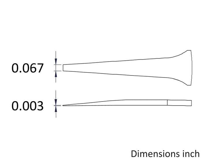 Ideal-tek F.SA.0.ITU High Precision tweezers F.SA, SS Anti-Mag, OAL 120mm, 4.72in MTESolutions
