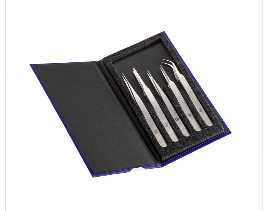 Ideal-tek K5HP1.S.ITU kit 5 High Precision tweezers S, Stainless MTESolutions