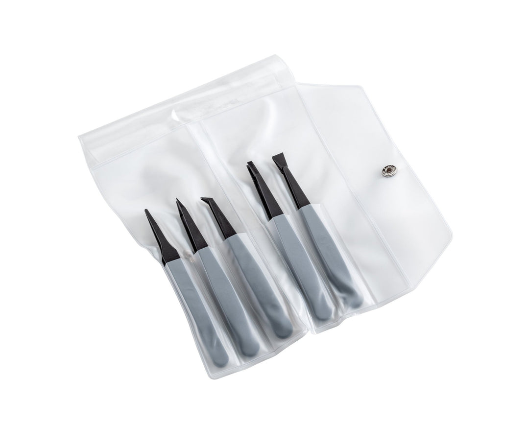 Ideal-tek K5PISV.ITU kit 5 Full Plastic tweezers, PVDF MTESolutions