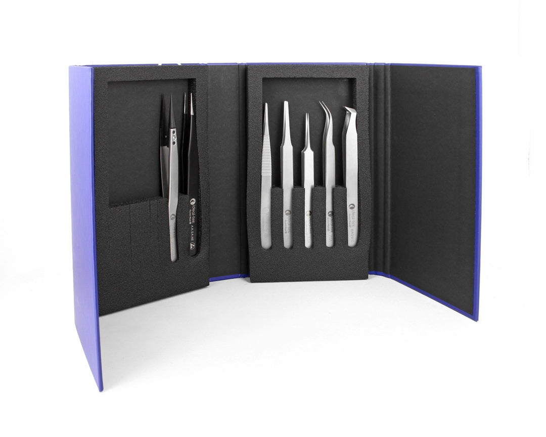 IDEAL - TEK K7HP.IT Kit of 7 High Precision Tweezers MTESolutions