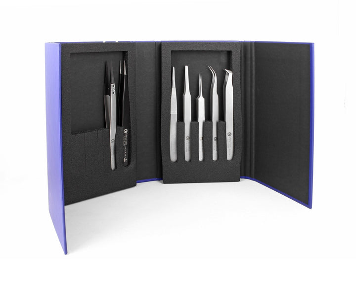 IDEAL - TEK K7HP.IT Kit of 7 High Precision Tweezers MTESolutions