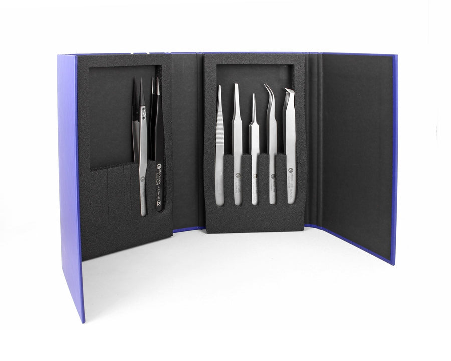 IDEAL - TEK K7HP.IT Kit of 7 High Precision Tweezers MTESolutions