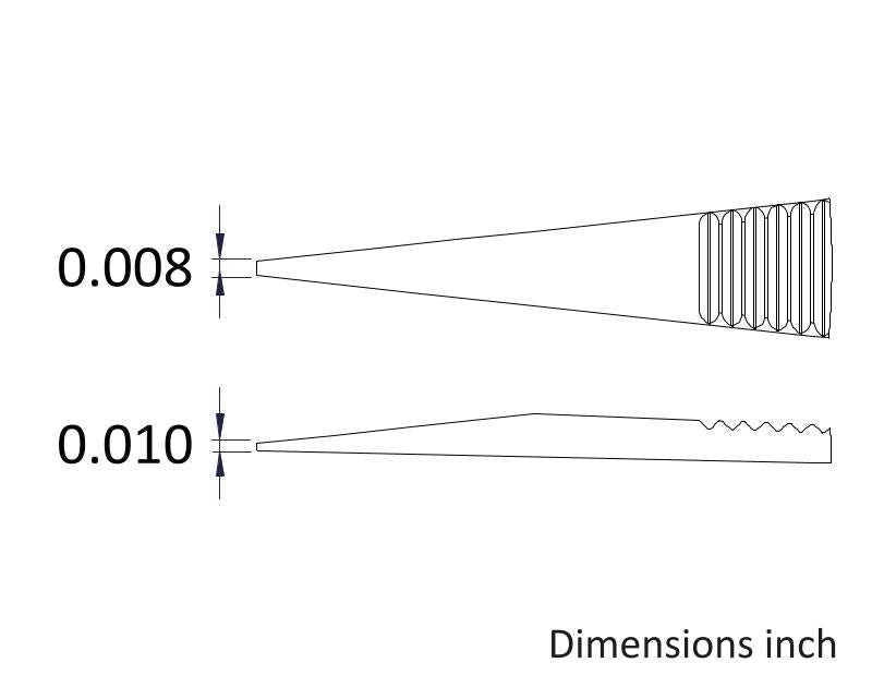 Ideal-tek M00D.SA.1.ITU Mini tweezers M00D-SA, SS Anti-Mag, OAL 90mm, 3.54in MTESolutions