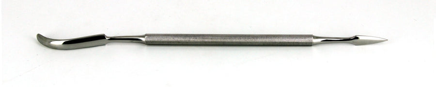 Ideal-tek MPTSS1 Spatula - Pointed tip arrow-shaped and flat long curved with a rounded tip. OAL: 180mm, 7.09in MTESolutions