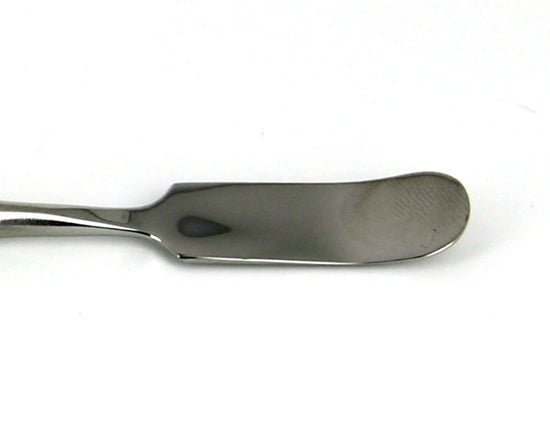 Ideal-tek MPTSS4 Spatula - Long curved pointed tip with arrow-shaped and long curved with rounded tip. OAL: 180mm MTESolutions