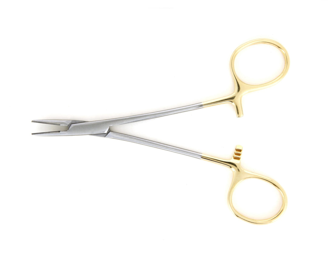 Ideal-tek NH-SG47-TC125.B.IT Precision Needle holder NH-SG47-TC125.B, Stainless, Tungsten Carbide insert, OAL 130mm, 5.12in MTESolutions