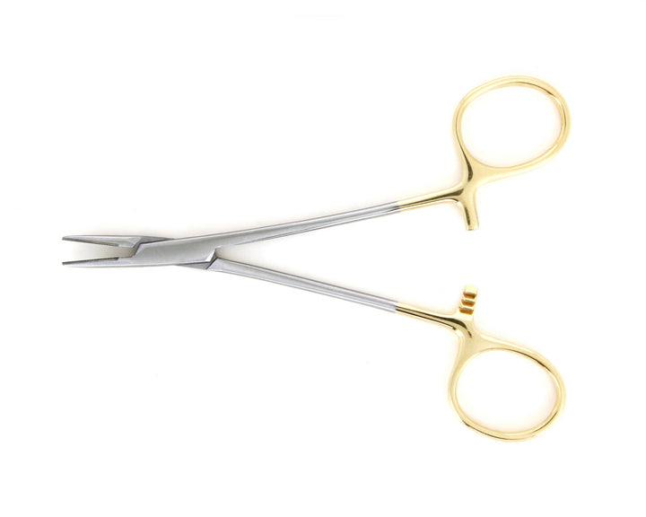 Ideal-tek NH-SG47-TC125.B.IT Precision Needle holder NH-SG47-TC125.B, Stainless, Tungsten Carbide insert, OAL 130mm, 5.12in MTESolutions