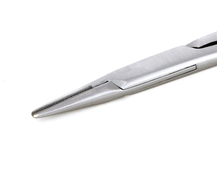 Ideal-tek NH-SG47-TC125.B.IT Precision Needle holder NH-SG47-TC125.B, Stainless, Tungsten Carbide insert, OAL 130mm, 5.12in MTESolutions
