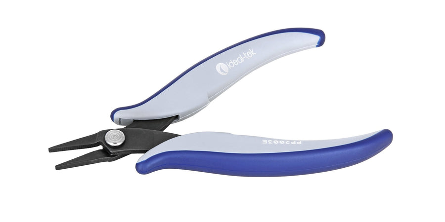 Ideal-tek PP2003E.IT Tek-Me medium-pliers PP2003E, Flat-nose, short serrated jaws, OAL 146mm, 5, 75in, ESD MTESolutions