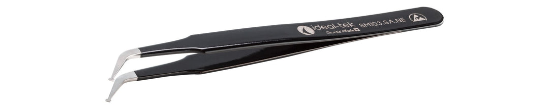 Ideal-tek SM103.SA.NE.1.ITU ESD Epoxy Coated tweezers SM103.SA.NE, SS Anti-Mag, OAL 115mm, 4.53in MTESolutions