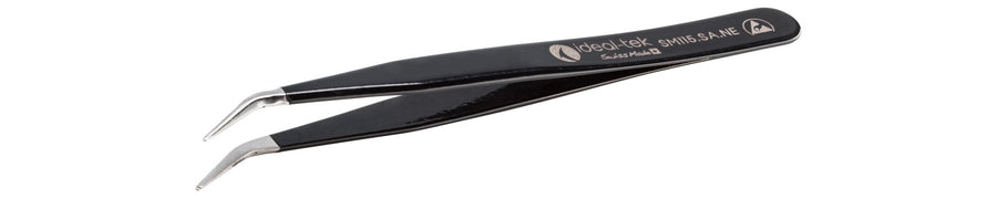 Ideal-tek SM115.SA.NE.1.ITU ESD Epoxy Coated tweezers SM115.SA.NE, SS Anti-Mag, OAL 115mm, 4.53in MTESolutions