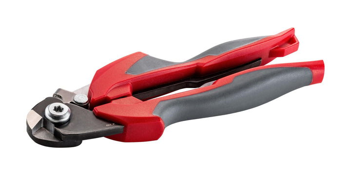 Ideal-tek WRC5.ITU Cable Cutters - High carbon steel - Red-grey non-slip rubber handle. OAL: 180 mm, 7.09in MTESolutions