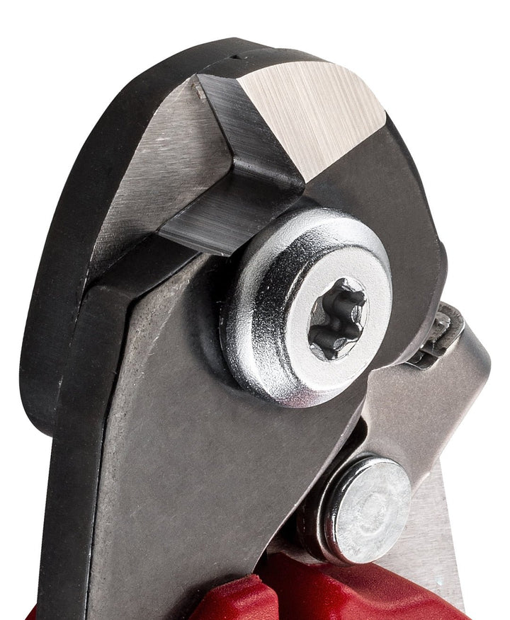 Ideal-tek WRC5.ITU Cable Cutters - High carbon steel - Red-grey non-slip rubber handle. OAL: 180 mm, 7.09in MTESolutions
