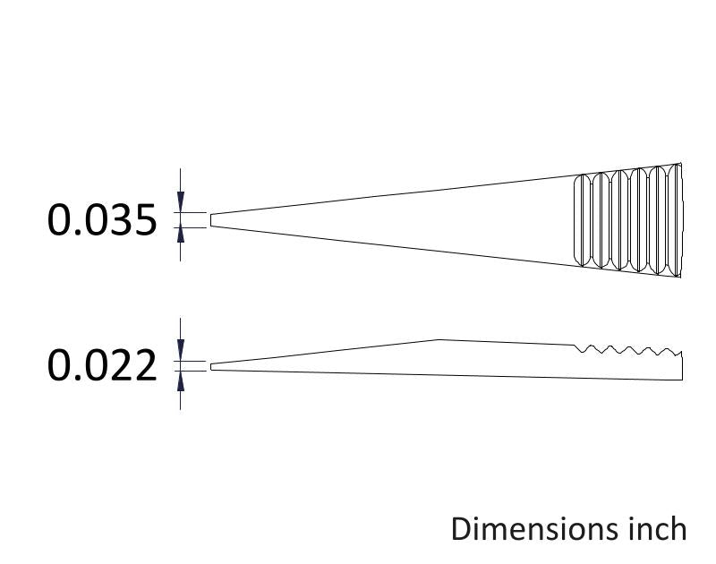 Ideal-tek 00B.SA.0.ITU High Precision tweezers 00B.SA, SS Anti-Mag, OAL 120mm, 4.72in