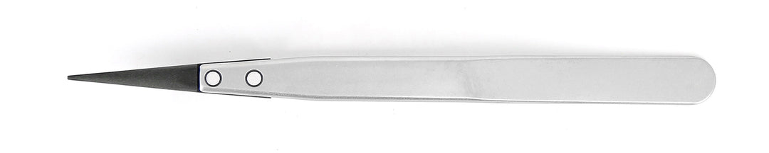 Ideal-tek 00CF.SA.1.ITU Plastic CF tip tweezers 00CF.SA, SS Anti-Mag, OAL 130mm, 5.12in