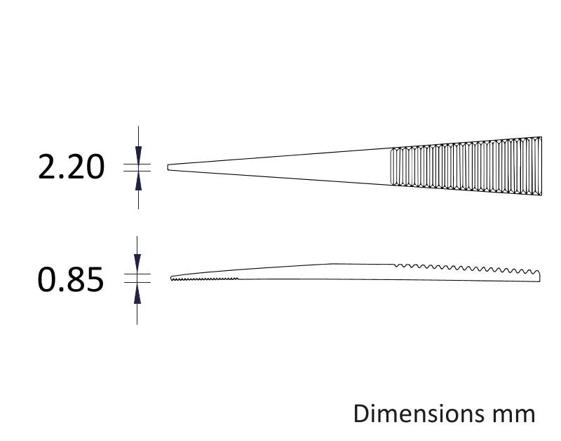 Ideal-tek 121.SA.1.ITU General Purpose tweezers 121.SA, SS Anti-Mag, OAL 160mm, 6.3in