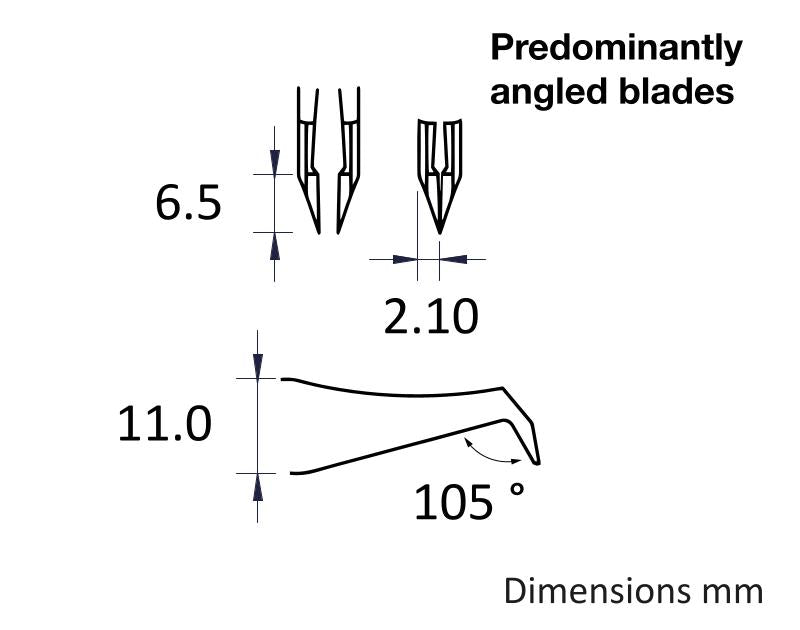 Ideal-tek 14AGW.C.N.0.ITU ESD Fully Epoxy Coated tweezers 14AGW.N, Carbon Steel, OAL 115mm, 4.53in