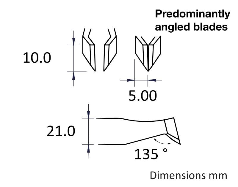 Ideal-tek 15AGW.C.DN.0.ITU ESD Foam Grip Cutting tweezers 15AGW.DN, Carbon Steel, OAL 120mm, 4.72in