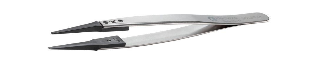Ideal-tek 242CPR.SA.1.ITU Plastic Repl CP tip tweezers 242CPR.SA, SS Anti-Mag, OAL 130mm, 5, 12in, (#A242CP tips)