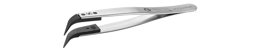 Ideal-tek 277CCFR.SA.1.IT Plastic Repl CF tip tweezers 277CCFR.SA, SS Anti-Mag, OAL 105mm, 4, 13in, (#A277CF tips)