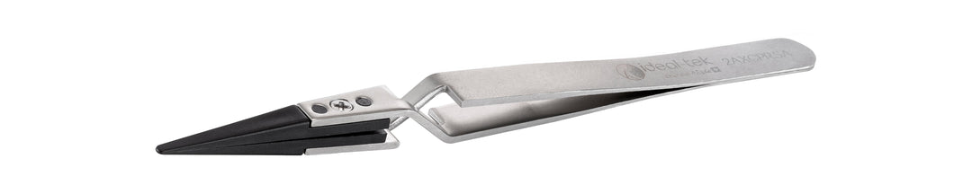 Ideal-tek 2AXCPR.SA.1.ITU Plastic Repl CP tip tweezers 2AXCPR.SA, Reverse, SS Anti-Mag, OAL 130mm, 5, 12in, (#A2ACP tips)