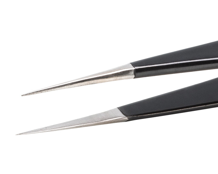 Ideal-tek 3.SA.NE.6.ITU ESD Epoxy Coated tweezers 3.SA.NE, SS Anti-Mag, OAL 120mm, 4.72in