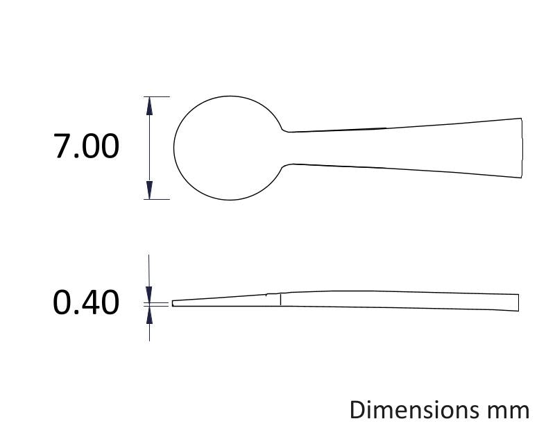 Ideal-tek 33A.SA.1.ITU Flat tip tweezers 33A.SA, SS Anti-Mag, OAL 115mm, 4.53in