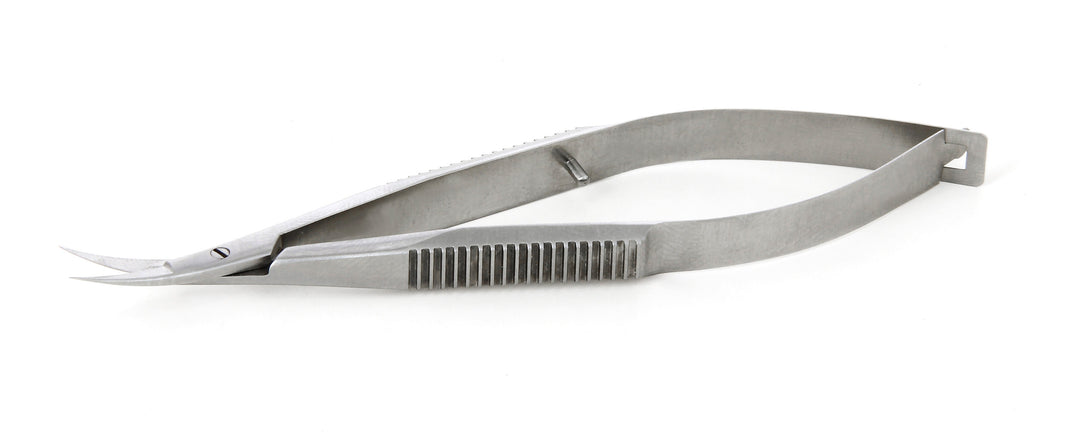 Ideal-tek 343BMS.9.IT Castroviejo Micro scissors 343BMS, curved, Stainless, OAL 105mm, 4.13in