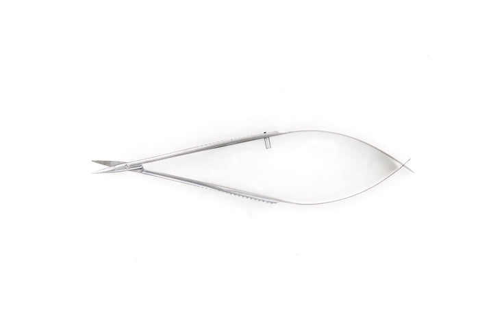 Ideal-tek 345BMS.9.IT McPherson-Vannas Micro scissors 345BMS, curved, Stainless, OAL 100mm, 3.94in