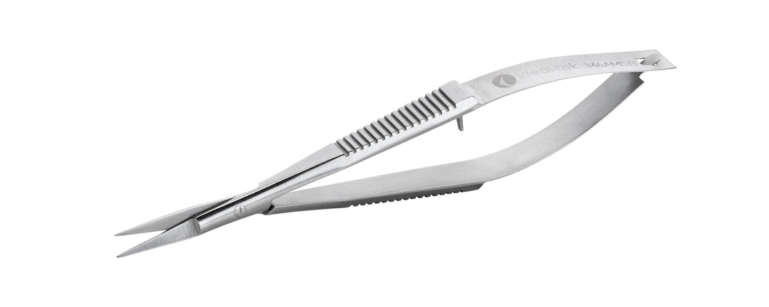 Ideal-tek 346AMS.B.IT Micro scissors 346AMS.B, straight, Stainless, OAL 100mm, 3.94in