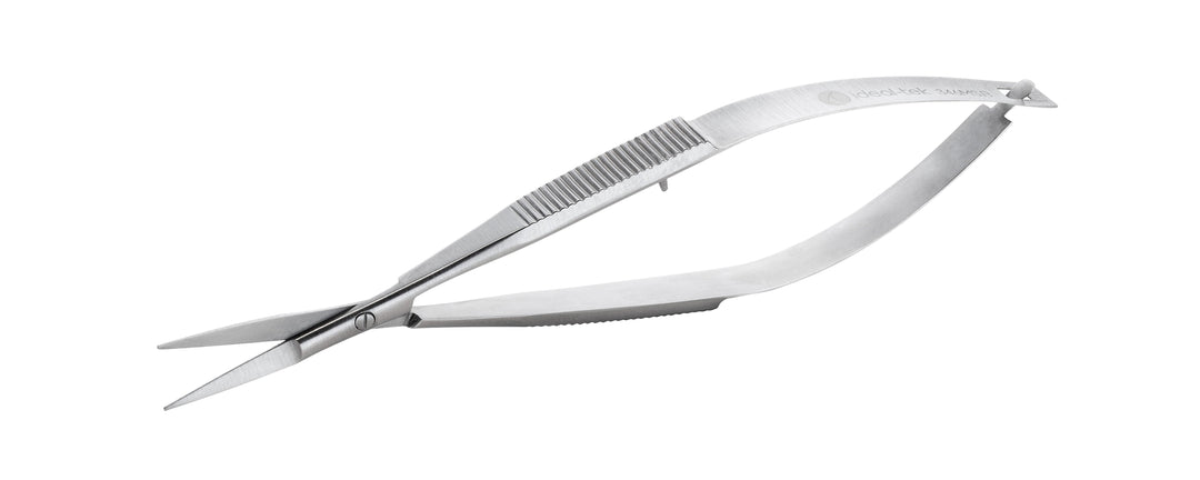 Ideal-tek 346MS.B.IT Micro scissors 346MS.B, straight, Stainless, OAL 120mm, 4.72in