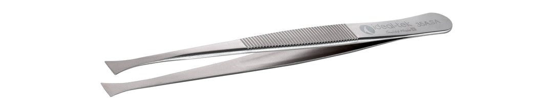 Ideal-tek 35A.SA.1.ITU Flat tip tweezers 35A.SA, SS Anti-Mag, OAL 120mm, 4.72in