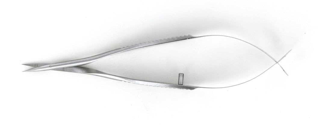 Ideal-tek 382QMS.9.IT Vannas Micro scissors 382QMS, straight, Stainless, OAL 85mm, 3.35in