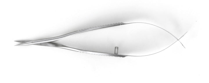 Ideal-tek 382QMS.9.IT Vannas Micro scissors 382QMS, straight, Stainless, OAL 85mm, 3.35in