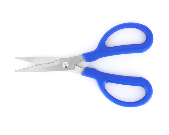 Ideal-tek 398-70.BE.W.IT Industrial scissors 398-70.BE.W, straight, Stainless, TPR handles, OAL 180mm, 7.10in