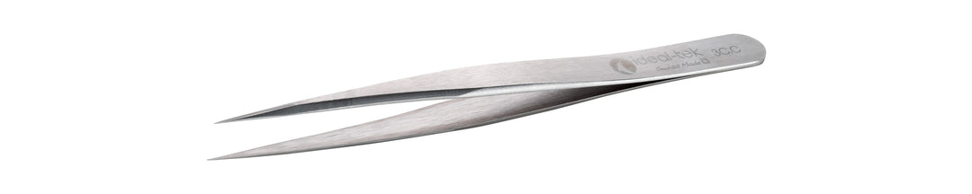 Ideal-tek 3C.C.0.ITU High Precision tweezers 3C.C, Carbon Steel, OAL 110mm, 4.33in