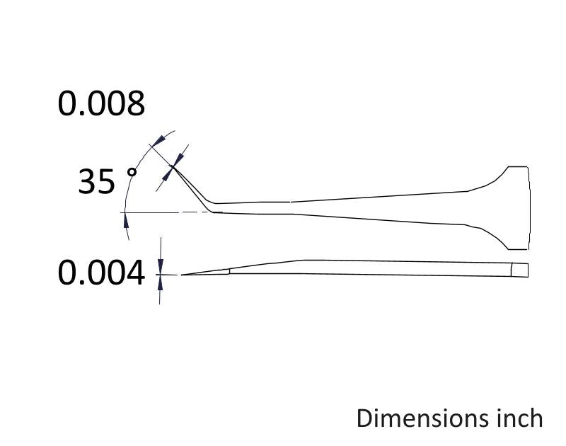 Ideal-tek 3CB.SA.0.ITU High Precision tweezers 3CB.SA, SS Anti-Mag, OAL 110mm, 4.33in