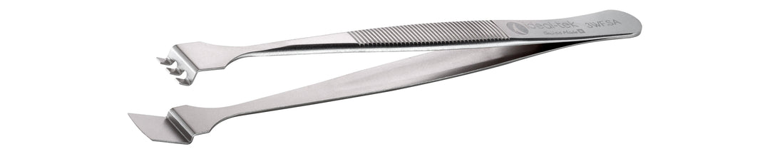 Ideal-tek 3WF.SA.1.ITU Wafer tweezers 3WF.SA, SS Anti-Mag, OAL 125mm, 4.92in