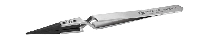 Ideal-tek 3XCFR.SA.1.ITU Plastic Repl CF Tip tweezers 3XCFR.SA, reverse, SS Anti-Mag, OAL 130mm, 5, 12in, (#A3CF tips)