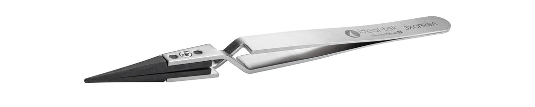 Ideal-tek 3XCPR.SA.1.ITU Plastic Repl CP tip tweezers 3XCPR.SA, Reverse, SS Anti-Mag, OAL 130mm, 5, 12in, (#A3CP tips)