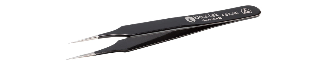 Ideal-tek 4.SA.NE.6.ITU ESD Epoxy Coated tweezers 4.SA.NE, SS Anti-Mag, OAL 110mm, 4.33in