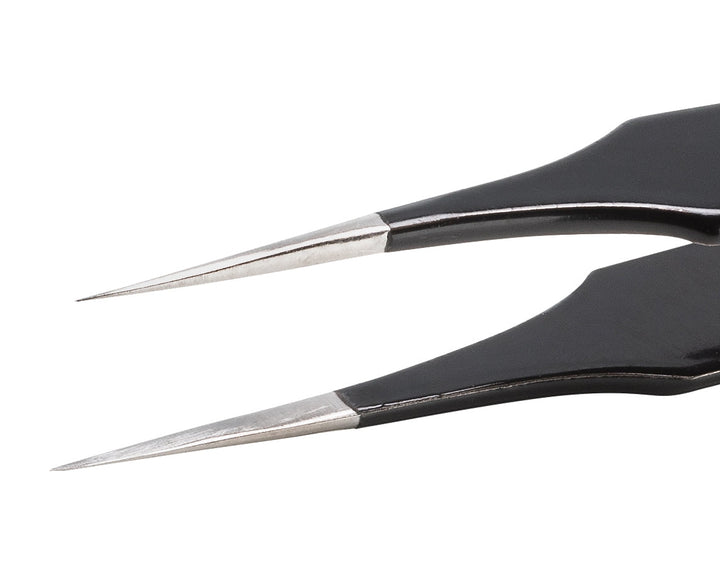 Ideal-tek 4.SA.NE.6.ITU ESD Epoxy Coated tweezers 4.SA.NE, SS Anti-Mag, OAL 110mm, 4.33in